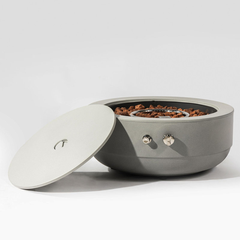 Small concrete round fire pit bowl
