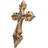 Southwestern Rustic Aztec Vectors Turquoise Diamond Cream Wall Cross Figurine