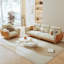 Ensemble de salon en similicuir 3 pièces beige