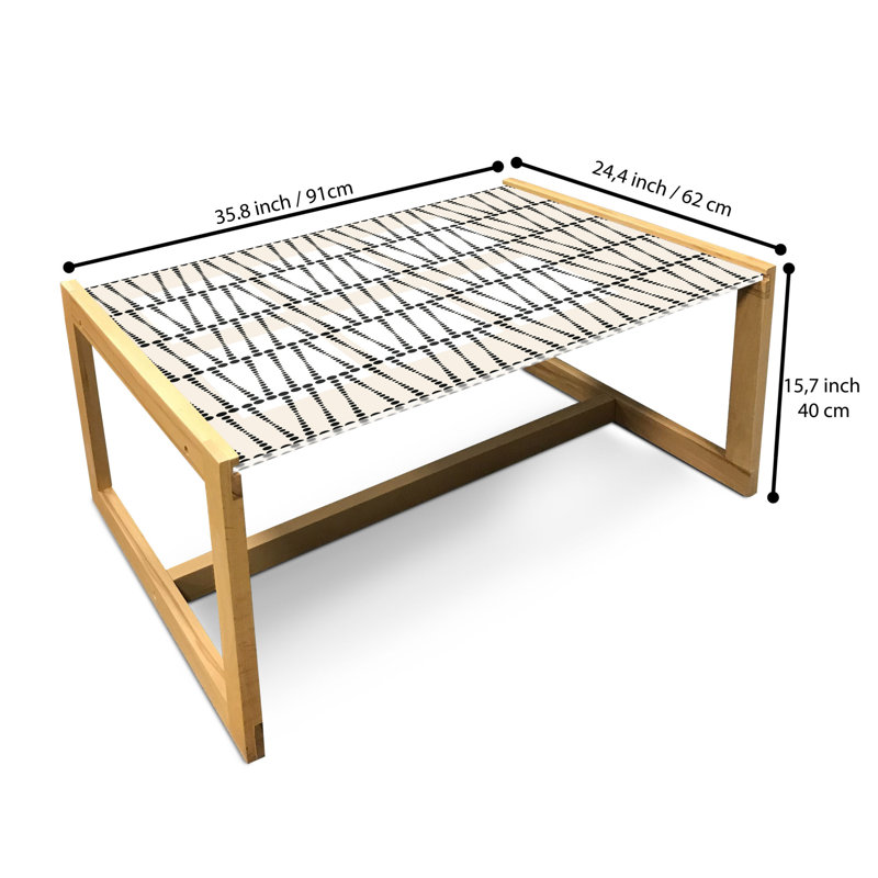 Inghard Sled Coffee Table, 90cm H x 62cm W x 40cm D