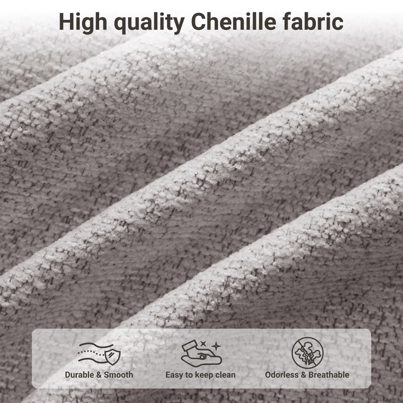 Canapé standard 75 po, Gris clair