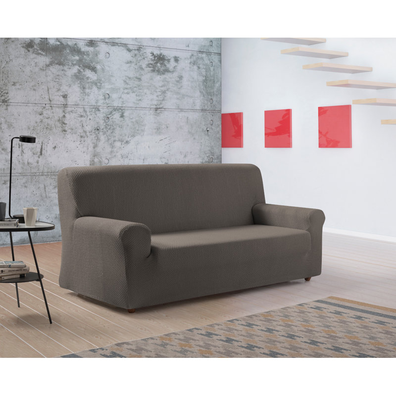 Parmax Box Cushion Sofa Slipcover, Brown, 1.64cm H x 34cm W x 11cm D