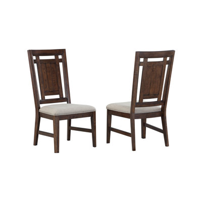Ealy 19'' H Upholstered Oak Side Chair