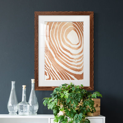 " Wood Grain Suminagashi IV "
