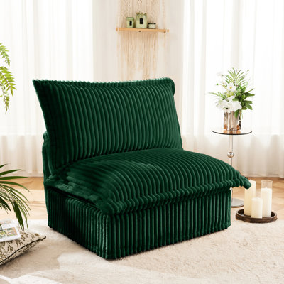 Sans accoudoirs - Housses amovibles, Coussin haut, 1 siège confortable, sans cadre en bois,