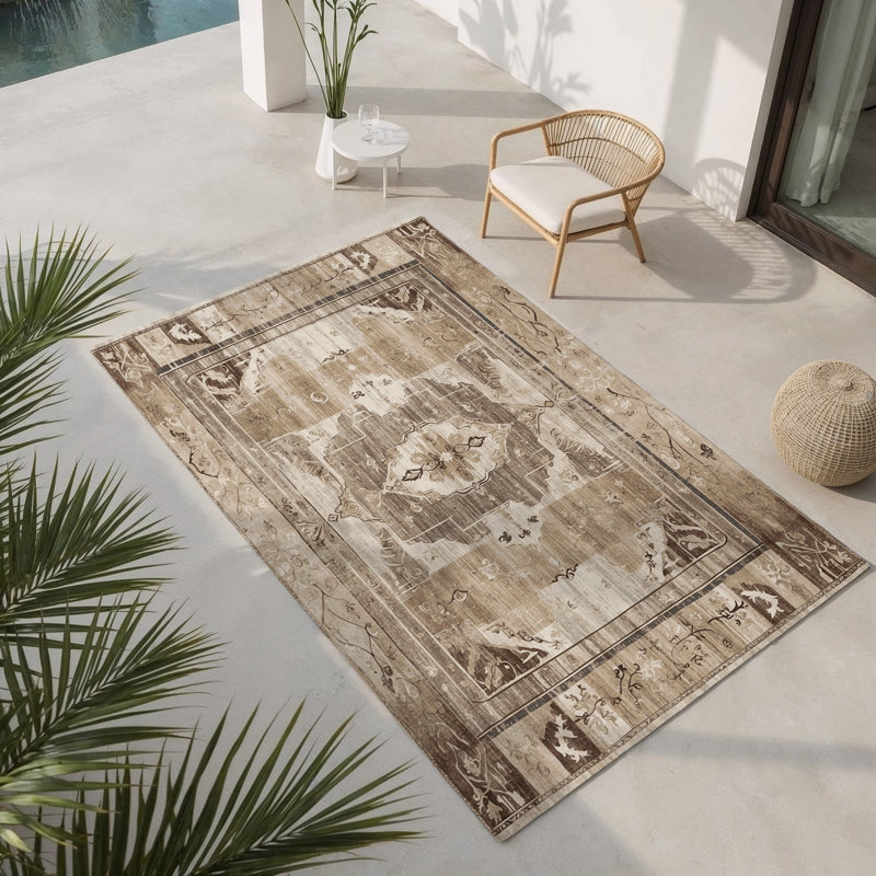 Sands Of Peace Indoor And Outdoor Area Rug, Rectangle 3' x 5'