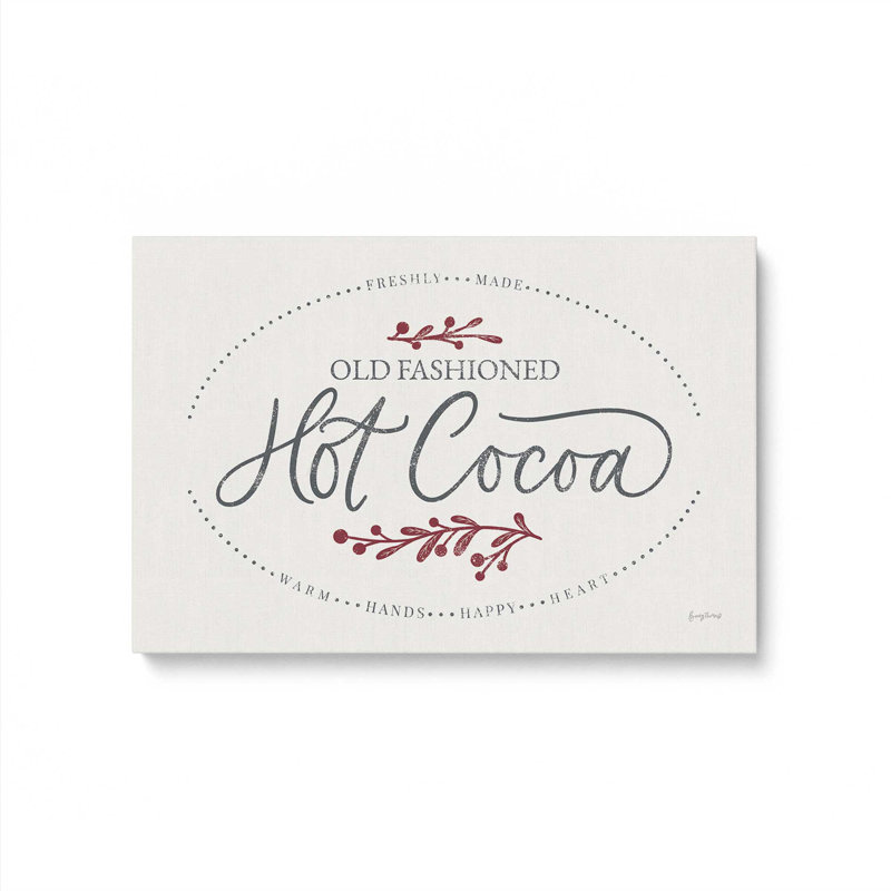 «Hot Cocoa», reproduction sur toile dans un satin, H 12 po x l 18 po x P 1,25 po, Toile tendue