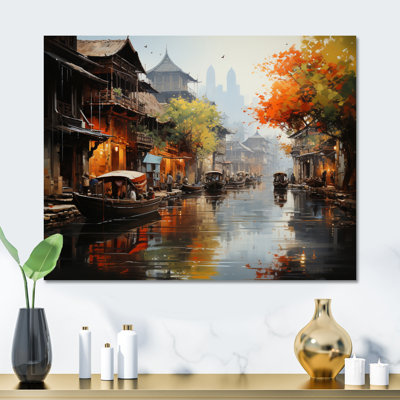«Vietnam Floating Market Rhythms I», reproduction sur métal