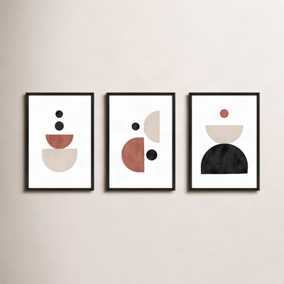Geometric Shapes 3-Piece Print Set