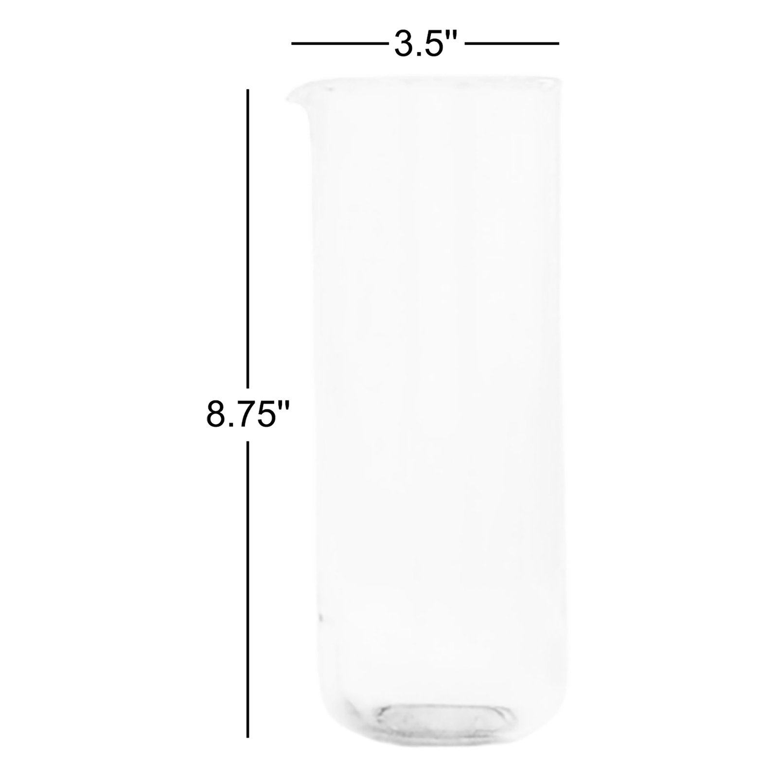 Simple 34oz. Glass Pitcher