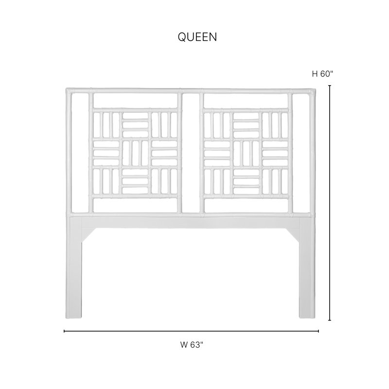 Finn Queen Headboard, Citrus Orange, Queen, Black