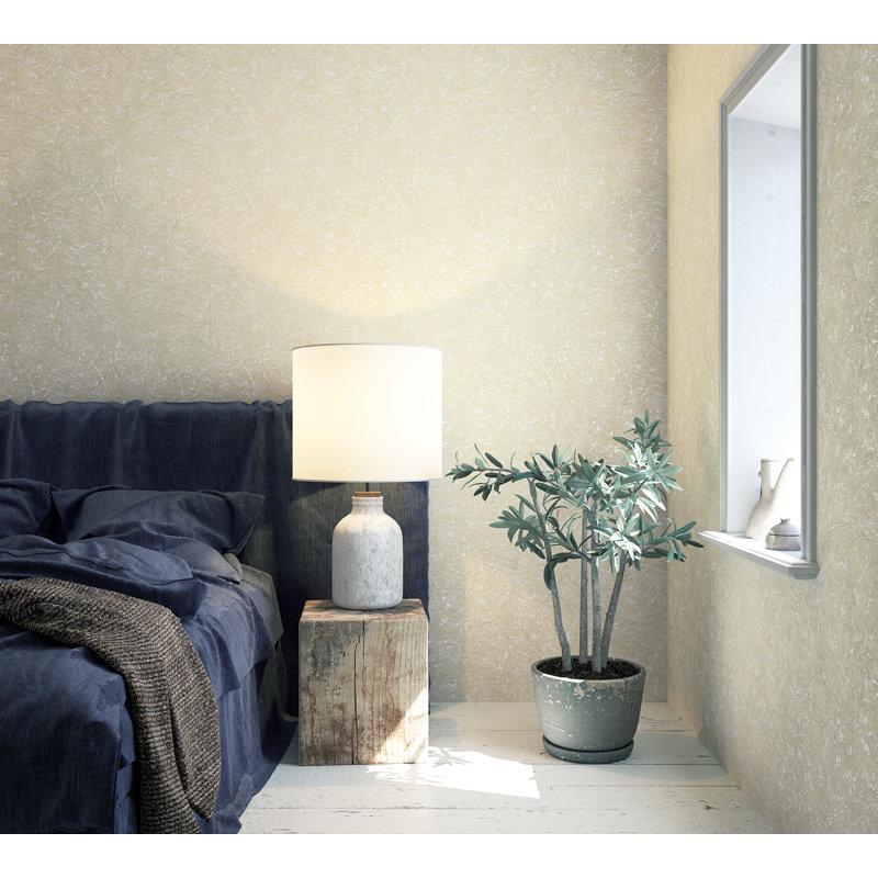 Loudoun Textured Concrete Effect 10.05m x 53cm Wallpaper Roll, Cream