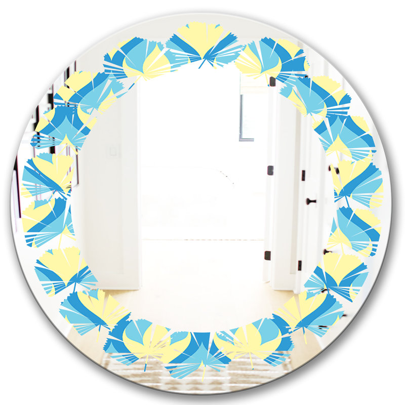 Miroir mural sans cadre Leaves, H 31,5 po x l po
