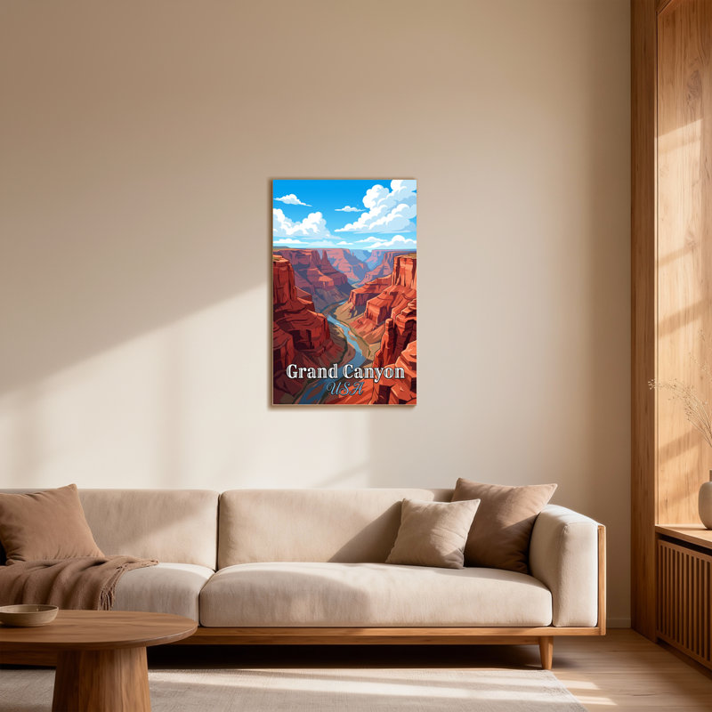 «Scenic & Cityscapes Grand Canyon Usa», reproduction d'art, H 48 po x l 32 po