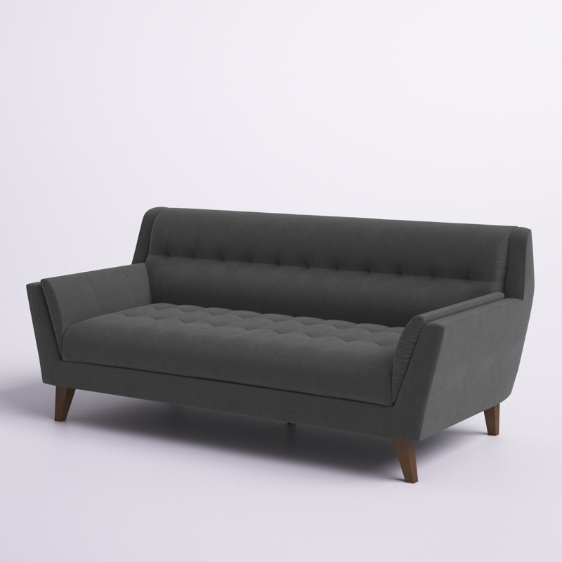 Meghan Upholstered 79.1'' Sofa, Charcoal Gray