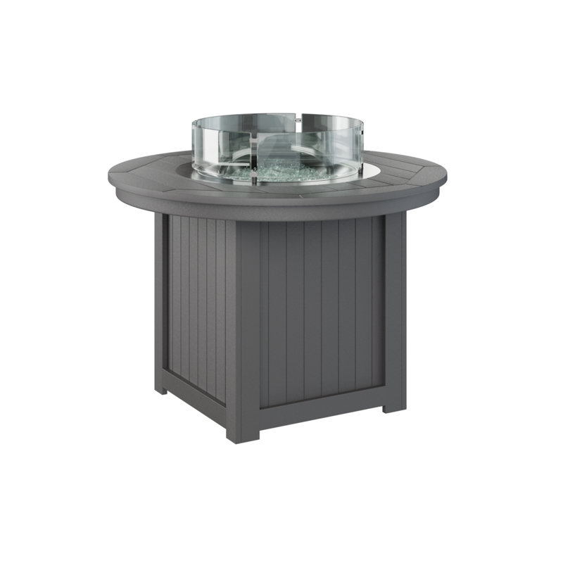 Foyer de table rond Berlin Donoma, Gris fumée