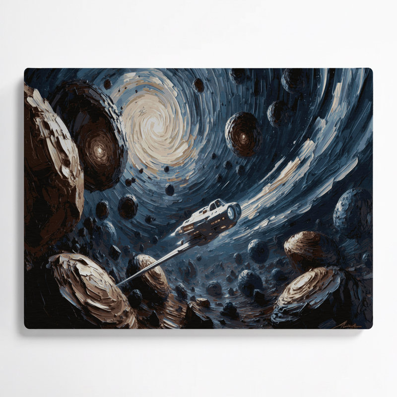 Art mural noir Sci Fi