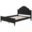 Grand grand lit plateforme en bois avec tête et pied de lit-299945811