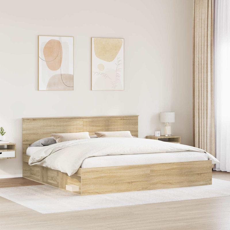 Solid Wood Bed, Sonoma, Super King (6')