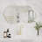 Wall Mirror,Irregular Cloud-Shaped Decorative Bathroom Mirror,20" x 36" Clear No-distortion Tempered Glass Asymmetrical Mirror for Bathroom,Bedroom and Farmhouse,Gold Anti-Rust Iron Frame