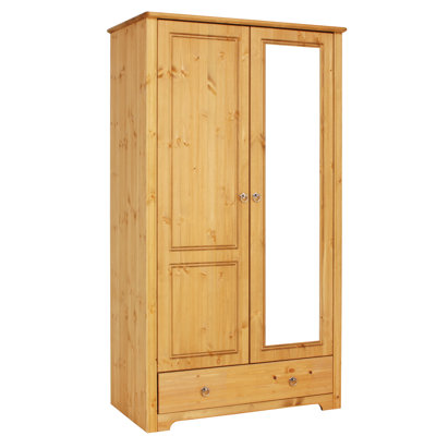 Limnitis 2 Door Solid Wood Wardrobe