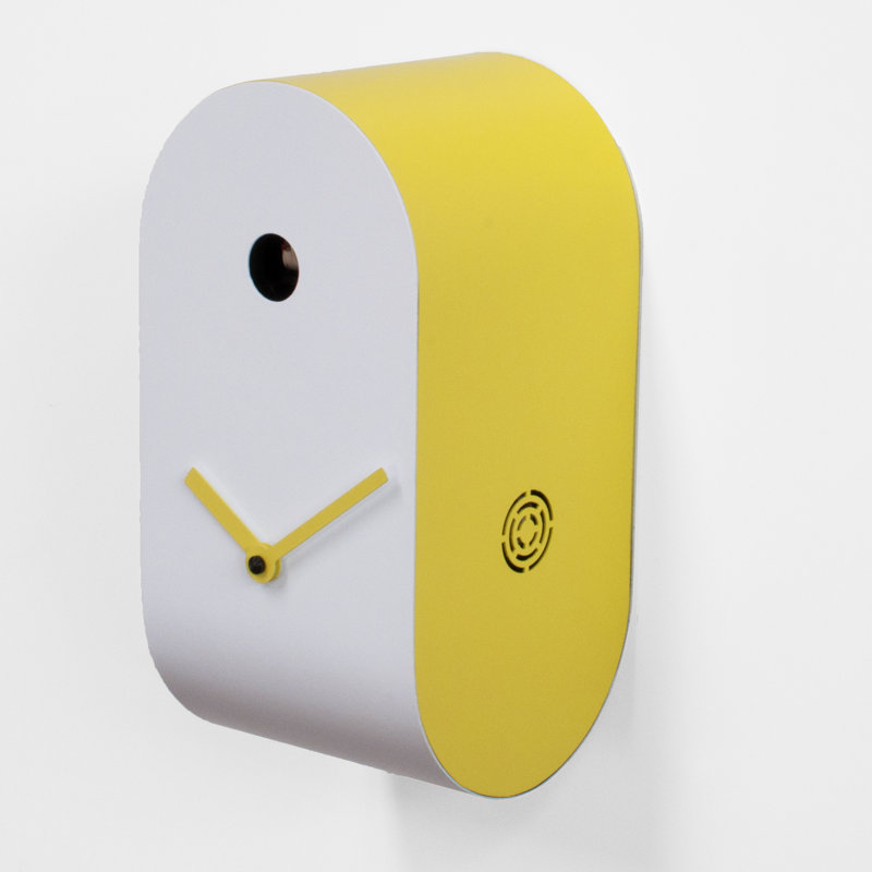 Bane Metal Wall Clock, Yellow