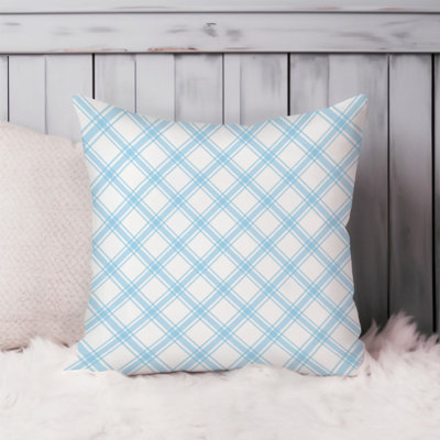 Plaid IX Light Blue Modern