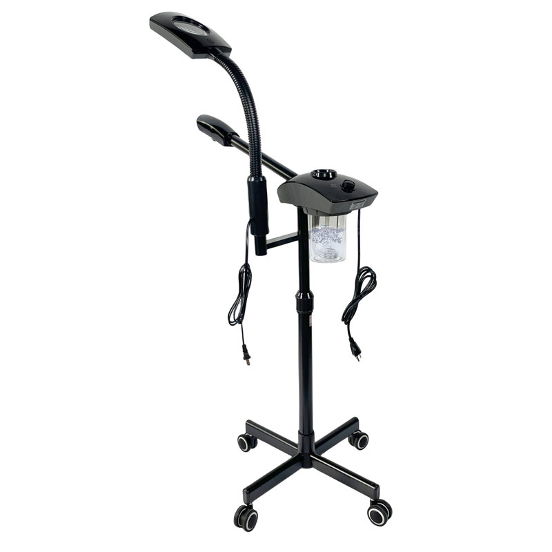 Cuiseur à vapeur 2 en 1 avec lampe grossissante 3X, Noir, noir, noir, noir