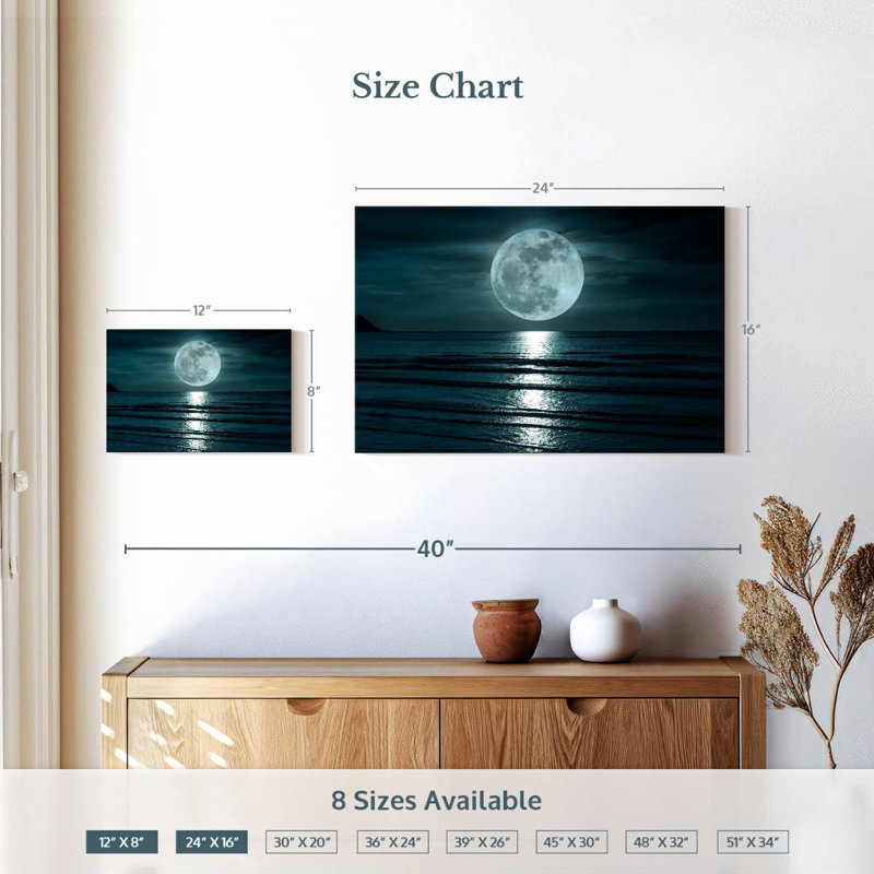 Oberle Big Moon, 16" H x 24" W