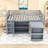 Twin Loft Bed With Cabinet, Drawer, Shelf And Desk-1661572970