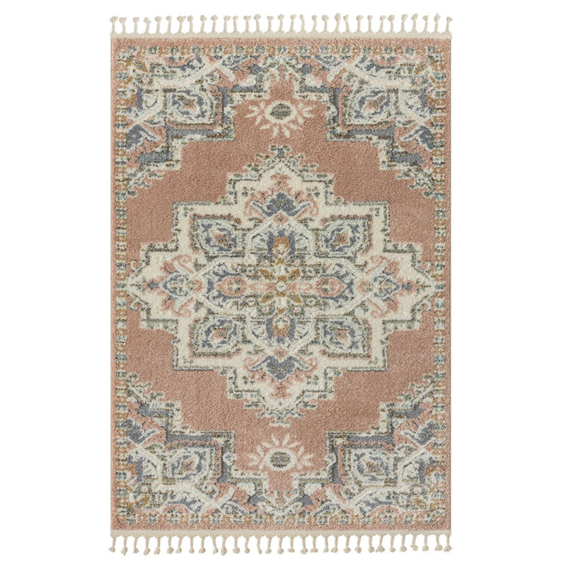 Tapis à motif médaillon Southwestern, Rectangle 8 pi x 10 pi