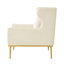 Chaise d'appoint moderne en velours, design compact, idéale pour les salons