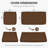Cartert 3Pcs Outdoor Cushion Cover Set And Patio Seat Cushion Covers, Only Covers-1443181069