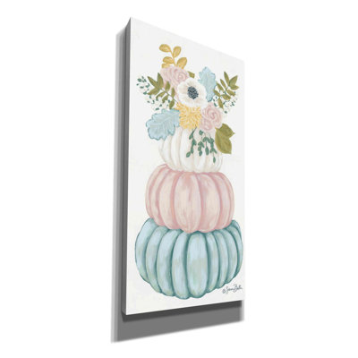 «Floral Pumpkins» par Sara Baker, toile, art mural