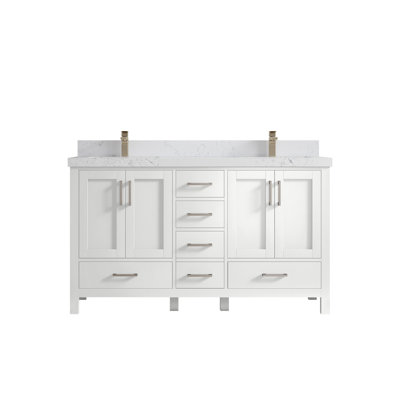 Ensemble de meuble-lavabo double 60 po Malibu