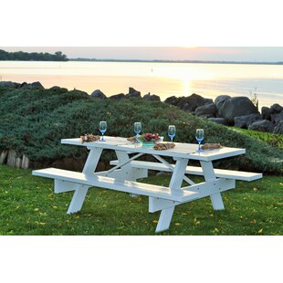Ultra Play Natural Extra Heavy-Duty ADA Accessible Rectangular Table, Single Sided / Recycled Plastic / Pressure Treated