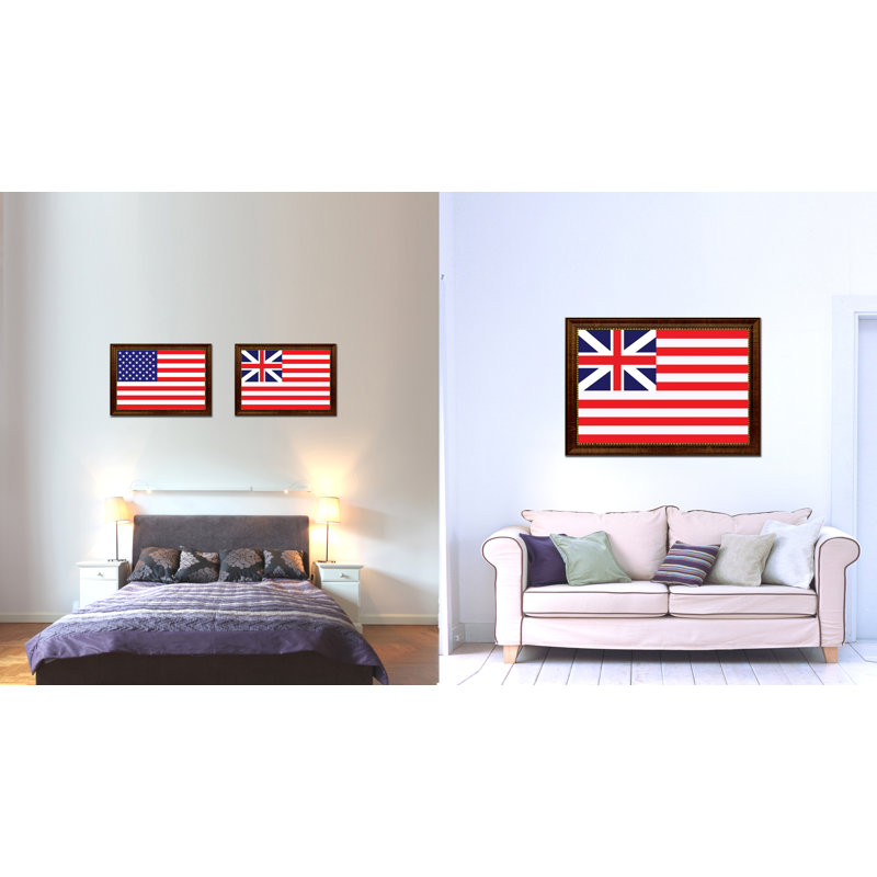 Impression sur toile grand drapeau militaire, 27 x 39