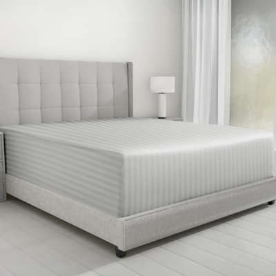 Microfiber Striped Fitted Sheet
