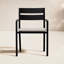 Pacifica Dining Arm Chair - White - Canvas Flax-404773877-404773873