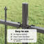 215 cm H x 170 cm W Border Fencing