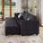 Vevey 7-Pieces 83.4'' Wide Corduroy Sectional Modular Sofa Bed Storage Couch Sleeper for Apartment Livingroom Bedroom-1592524666