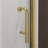 34-36 In.W X 72 In.H Pivot Frameless Shower Door,1/4 In. Clear Glass Pivot Swing Shower Doors In Brushed Gold,Pivot Shower Door Reversible Installation
