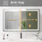 Kolston Metal Rectangle Wall Mirror-553227526