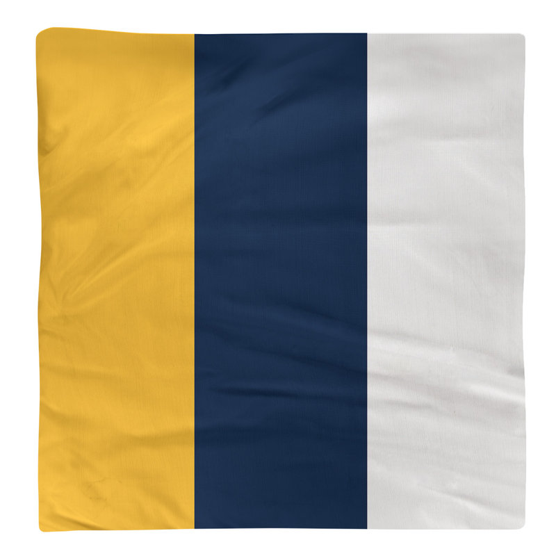 Serviette pour dîner de hockey Nashville, Or / bleu / blanc, 10 po x 10 po, Polyester