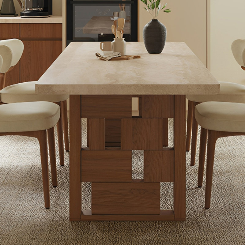 Ensemble de table de salle à manger Modern, 29.52" H x 62.99" W x 31.49" D, 5 Pieces: Table, 4 Chairs