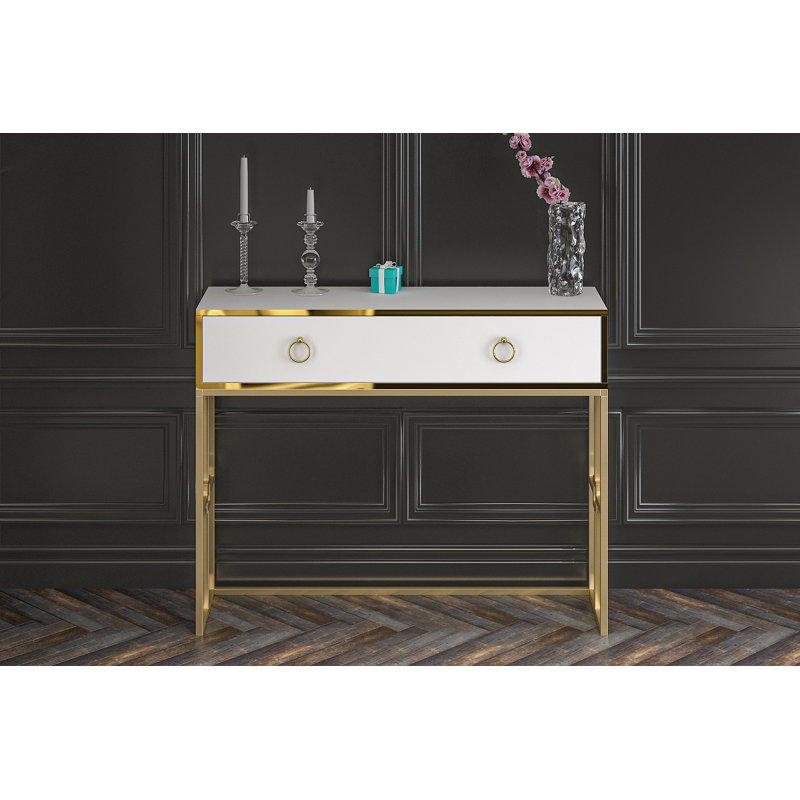 Aimilia 120 cm W Console Table, White