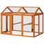 Poulailler Pawhut, grand poulailler en bois, conception combinable avec perchoirs et portes pour l'extérieur, la cour arrière, la ferme, 4,6 pi x 2,8 pi, orange