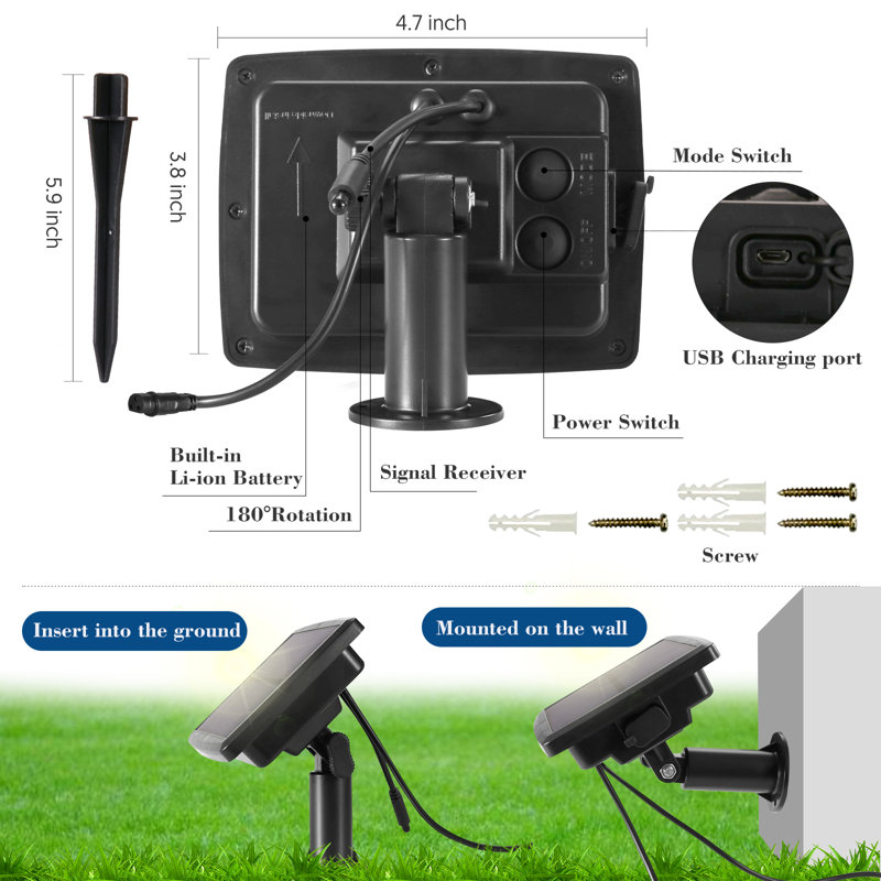 Bryah Solar Smart String Lights Outdoor 25Ft 15 Bulbs Globe G40 LED with Remote and App Control