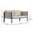 Annegriet Steel Frame Loveseat with Included Cushions and Storage Pockets-600898246