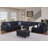 Shayle Artificial Leather Modular Sectional With Ottoman-121416339-100845745